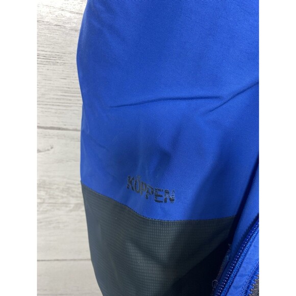 Koppen Mens Size Large Softshell Jacket Full Zip Lightweight Outerwear Coat Blue - Picture 6 of 7